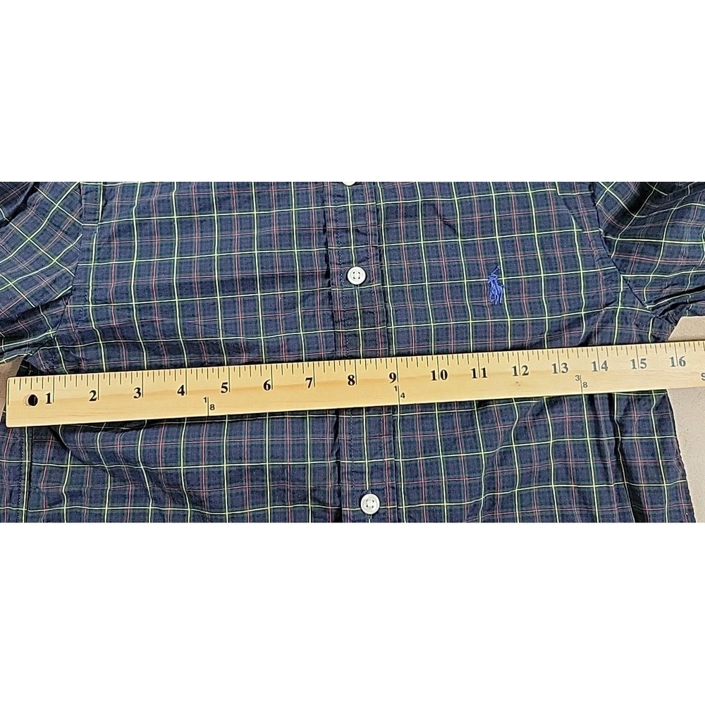 Polo Ralph Lauren Boys Plaid‎ Long Sleeve Dress Shirt  Natural Stretch - Picture 6 of 8